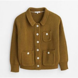 ALEX MILL Parker Golden Olive Sweater Jacket Size Large EUC
